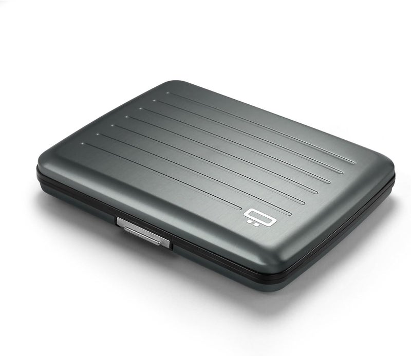 ÖGON -DESIGNS- Aluminum wallet, Large capacity with metal lock, RFID Protection against fraud and demagnetization, Smart Case OSLO Large model - Image 1